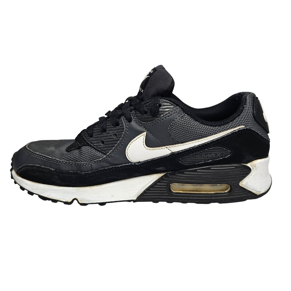 Nike Air Max 90 Mens Size 10 Black White Sneakers Low Top Athletic Shoes - Picture 6 of 14